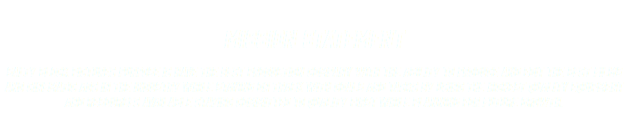 &nbsp;MISSION STATEMENT Salty Block Pictures purpose is have the best production company with the ability to produce and edit the best films and CINEMATIC ADS in the industry while staying on track with goals and tasks by using the highest quality equipment and resources available staying committed to quality first while planning for future growth. 