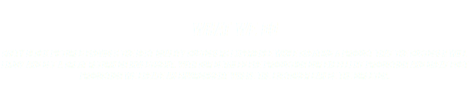 &nbsp;WHAT WE DO Salty Block Pictures PROVIDES THE BEST QUALITY Customers EXPERIENCE WHILE CREATING A PRODUCT THAT THE Customer WILL ENJOY AND GET A GREAT RETURN ON INVESTMENT. WITH OUR DETAILED PRE PRODUCTION OUR EXCELLENT PRODUCTION AND GREAT POST PRODUCTION WE CREATE AN ENVIRONMENT WHERE THE CUSTOMER CAN BE THE DIRECTOR. 